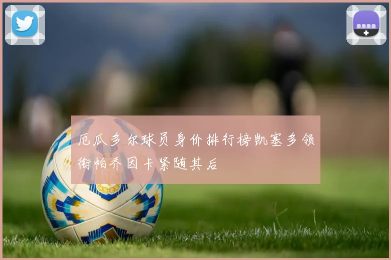 厄瓜多尔球员身价排行榜凯塞多领衔帕乔因卡紧随其后